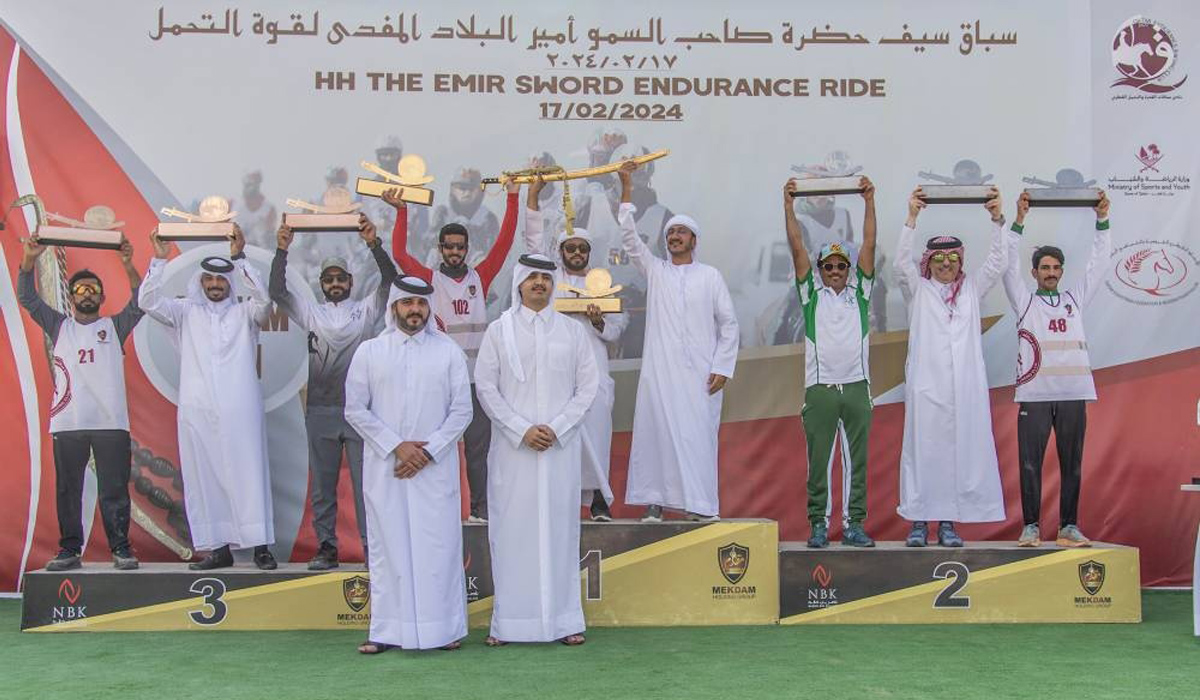 Sheikh Thani crowns winners of HH the Amir Sword Endurance Ride
